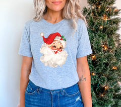 Christmas Santa Shirt, Retro Santa Shirt, Santa Claus Shirt, Christmas Gifts, Vintage Santa Shirt, Cheerful Santa, Gift For Her, Crewneck
