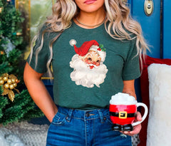 Christmas Santa Shirt, Retro Santa Shirt, Santa Claus Shirt, Christmas Gifts, Vintage Santa Shirt, Cheerful Santa, Gift For Her, Crewneck