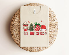Christmas Tis The Season Shirt, Merry Christmas T-Shirt, Cute Winter Shirts, Tis The Season T-Shirt, Vintage Christmas Shirt, Holiday Gifts