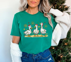 Christmas Ducks Shirt, Funny Animal Christmas Shirt, Christmas Goose Hoodie, Christmas Crewneck, Funny Christmas T-Shirt, Animal Lover Gift
