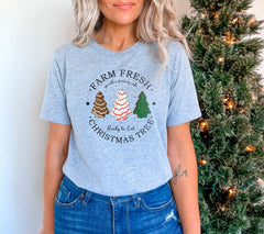 Farm Fresh Christmas Tree Cakes Shirt, Christmas Cake Shirt, Funny Christmas Crewneck, Winter Clothing, Holiday Fashion, Christmas Gifts