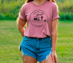 Support Your Local Farmers Shirt, Farmers Market Shirt, Farmer T-Shirt, Local Farm Shirt, Farmer Crewneck, Farm Life Shirt, Gift For Farmer