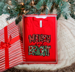 Merry And Bright Shirt, Christmas Crewneck, Family Christmas Shirts, Merry Christmas Shirt, Bestfriend Christmas Gift, Women Christmas Shirt