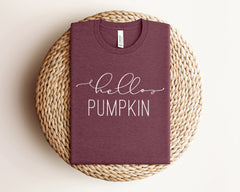 Hello Pumpkin Shirt, Pumpkin Shirt, Fall Shirt, Fall T Shirt, Fall Teacher Tee, Fall Shirt for Women, Kids Fall Shirt, Its Fall Yall Shirt
