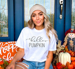 Hello Pumpkin Shirt, Pumpkin Shirt, Fall Shirt, Fall T Shirt, Fall Teacher Tee, Fall Shirt for Women, Kids Fall Shirt, Its Fall Yall Shirt