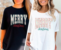 Merry Christmas Shirt, Christmas Crewneck, Women Christmas Shirt, Christmas Shirt For Wife, Xmas T-Shirt, Mom Christmas Gift From Daughter
