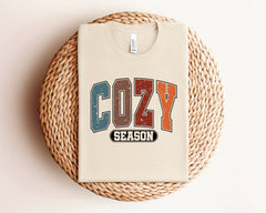 Cozy Season Christmas Shirt, Retro Christmas Shirt, Cozy Vibes Shirt, Holiday Fashion, New Year Shirt, Christmas Vibes, Cozy Season Shirt