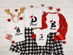 Personalized Christmas Family T-Shirt, Family Christmas Name Shirt, Custom Name Christmas Shirt, Family Matching Christmas Shirts, Xmas Gift