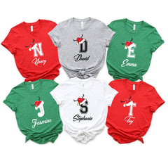 Custom Family Christmas Shirt, Family Christmas Name Shirt, Personalized Christmas Family T-Shirt, Family Christmas Shirts, Christmas Gifts