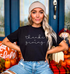 Thanks and Giving Shirt, Thanksgiving Shirt, Fall T Shirt, Friendsgiving Fall Shirt, Fall Teacher Tee, Thankful Mom Shirt, Thanksgiving Tee,
