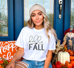 Fall Shirt, Hello Fall Shirt, Pumpkin Shirt, Seasonal Shirt, Fall Time Tshirt, Autumn Shirt, Its Fall Shirt, Fall Women Shirt, Fall Season