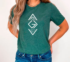 God Is Greater Than The Highs And Lows Shirt, Minimalist Christian T-Shirt, Bible Verse Shirt Women, Jesus Lover Shirt, Religious Clothing