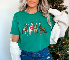 Horse Christmas Shirt, Funny Christmas Shirt, Holiday Tshirts, Western Christmas Shirt, Christmas Farm Animals Shirt, Gift For Horse Lover
