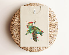 Sea Turtle Christmas Tshirt, Cute Christmas Shirt, Sea Turtle Gifts, Funny Christmas Shirt, Holiday Tshirts, Sea Turtle Shirt, Xmas Gift