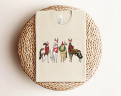 Horse Christmas Shirt, Funny Christmas Shirt, Holiday Tshirts, Western Christmas Shirt, Christmas Farm Animals Shirt, Gift For Horse Lover