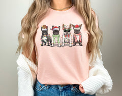 Christmas Dogs Shirt, French Bulldog Christmas Shirt, Christmas Animal Shirt, Xmas, Dog Lover Tshirt, Funny Christmas Shirt, Christmas Gift