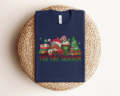 Christmas Tis The Season Shirt, Vintage Christmas, Holiday Tshirts, Merry Christmas, Christmas Shirts, Winter Clothing, Xmas, Christmas Gift