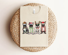 Christmas Dogs Shirt, French Bulldog Christmas Shirt, Christmas Animal Shirt, Xmas, Dog Lover Tshirt, Funny Christmas Shirt, Christmas Gift
