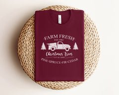 Farm Fresh Christmas Trees, Christmas Shirts Women, Christmas Holiday Shirt, Christmas Women Shirt, Christmas Farm Shirt, Christmas Gift Tee