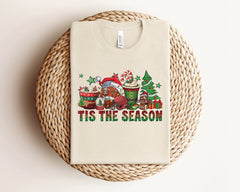 Christmas Tis The Season Shirt, Vintage Christmas, Holiday Tshirts, Merry Christmas, Christmas Shirts, Winter Clothing, Xmas, Christmas Gift