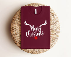 Merry Christmas Shirt, Christmas Family Shirts, Family Matching Christmas, Deer Rudolph Shirt, Christmas Baby Bodysuit, Kids Christmas