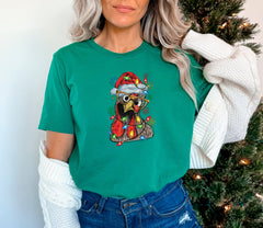 Funny Christmas Chicken Shirt, Christmas Light Chicken Shirt, Chicken Lover Gift, Retro Christmas Shirt, Farmer Christmas Shirt, Xmas Gifts