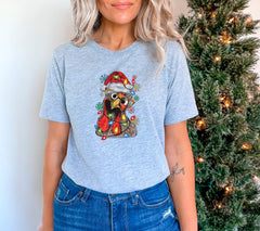 Funny Christmas Chicken Shirt, Christmas Light Chicken Shirt, Chicken Lover Gift, Retro Christmas Shirt, Farmer Christmas Shirt, Xmas Gifts