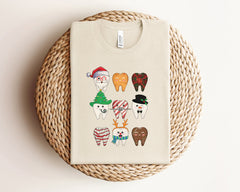 Funny Christmas Teeth Shirt, Christmas Dentist Shirt, Cute Tooth Shirt, Dental Christmas Shirt, Dentist Gift, Dental Shirts, Christmas Gift