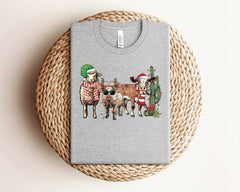 Christmas Farm Animals Shirt, Farmer Christmas Shirt, Christmas Animal Shirt, Funny Christmas Shirt, Xmas, Farm Animals, Christmas Gift