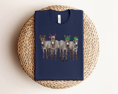 Christmas Donkey Shirt, Funny Christmas Shirt, Farm Animal Shirt, Holiday Tshirts, Christmas Animals, Farmer Christmas Shirt, Christmas Gift