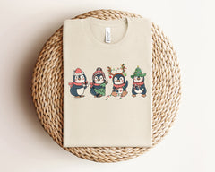 Christmas Penguin Shirt, Cute Christmas Shirt, Christmas Animals, Penguin Gift, Vintage Christmas, Family Christmas Shirts, Christmas Gift