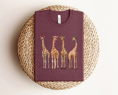 Christmas Giraffe Shirt, Cute Christmas Shirt, Christmas Animals, Giraffe Gift, Christmas Crewneck, Xmas, Christmas Shirts, Christmas Gift