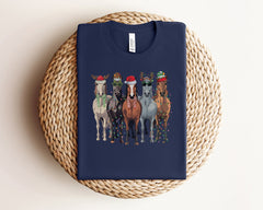 Christmas Horse Shirt, Cute Christmas Shirt, Christmas Animals, Gift For Horse Lover, Western Christmas, Farm Animals Shirt, Christmas Gift