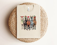Christmas Horse Shirt, Cute Christmas Shirt, Christmas Animals, Gift For Horse Lover, Western Christmas, Farm Animals Shirt, Christmas Gift