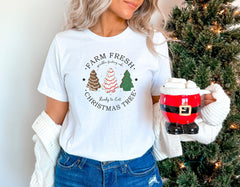 Farm Fresh Christmas Tree Cakes Shirt, Christmas Cake Shirt, Funny Christmas Crewneck, Winter Clothing, Holiday Fashion, Christmas Gifts