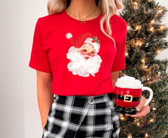 Christmas Santa Shirt, Retro Santa Shirt, Santa Claus Shirt, Christmas Gifts, Vintage Santa Shirt, Cheerful Santa, Gift For Her, Crewneck