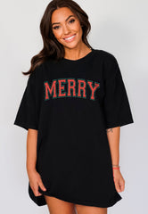 Merry Christmas Shirt, Christmas Crewneck, Merry Shirt, Retro Christmas, Handmade Clothing, Holiday Fashion, Christmas Gifts For Women