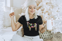Christmas Cow Shirt, Funny Christmas Shirt, Cow Lover Gift, Christmas Farm T-Shirt, Cow Lover Shirt, Winter Clothing, Christmas Gifts Women