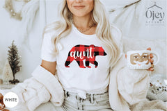 Family Christmas Bear Matching Shirts, Christmas Bear Tshirts, Buffalo Plaid ,Family Bear Shirts, Mama Papa Brother Baby Shirt, Xmas Gifts