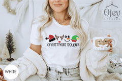 Christmas Squad Shirt, Santa Hat Christmas Reindeer Snowman Gnome Shirt, Christmas Shirts, Merry Christmas, Family Matching Christmas Shirt