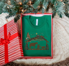 Praying Cowboy Manger Shirt, Religious Western Christmas Cowboy Shirt, Christian Christmas Shirt, Vintage Christian Shirts, Christmas Gifts