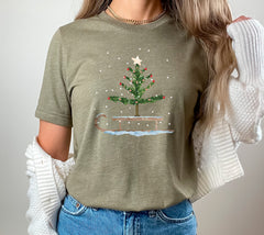 Christmas Sleigh Shirt, Vintage Christmas Shirt, Christmas Tree Tshirt, Cute Christmas Shirt, Xmas Crewneck, Holiday Tshirts, Christmas Gift