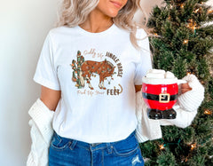 Cowboy Christmas Shirt, Giddy Up Jingle Horse Pick Up Your Feet, Cowgirl Shirt, Western Christmas, Howdy Country Christmas Horse, Xmas Gifts