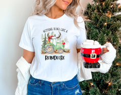 Nothing Runs Like A Reindeere Shirt, Christmas Tractor Shirt, Vintage Christmas Shirt, Christmas Farm T-Shirt, Farm Life Shirt, Xmas Gifts