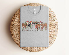 Highland Cow Christmas Shirt, Funny Christmas Shirt, Cow Lover Gift, Holiday Tshirts, Farm Christmas, Cute Christmas Shirt, Christmas Gift