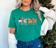 Highland Cow Christmas Shirt, Cow Lover Gift, Funny Christmas Shirt, Farm Xmas, Christmas Crewneck, Cute Christmas Shirt, Christmas Gift