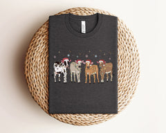 Highland Cow Christmas Shirt, Cow Lover Gift, Funny Christmas Shirt, Farm Xmas, Christmas Crewneck, Cute Christmas Shirt, Christmas Gift