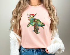 Sea Turtle Christmas Tshirt, Cute Christmas Shirt, Sea Turtle Gifts, Funny Christmas Shirt, Holiday Tshirts, Sea Turtle Shirt, Xmas Gift