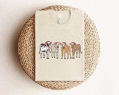 Highland Cow Christmas Shirt, Cow Lover Gift, Funny Christmas Shirt, Farm Xmas, Christmas Crewneck, Cute Christmas Shirt, Christmas Gift