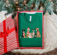 Christmas Dogs Shirt, Xmas Animal Shirt, Christmas Dog Lovers Shirt, Dog Owner Christmas Shirt, Cute Christmas Tee, Dog Lover Christmas Gift
